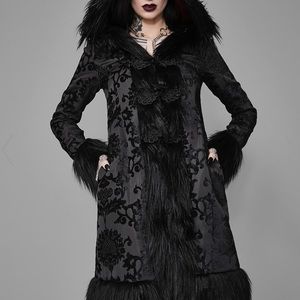 Widow Shrouded In Moonlight Brocade Jacket